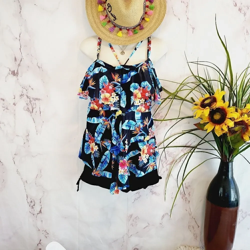 New Boutique item! Tropical Summer swimsuit boyshort